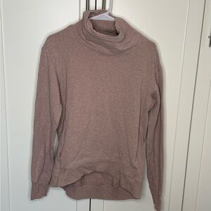 lululemon athletica heathered pink  Cowl Neck Sweater